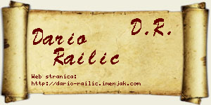Dario Railić vizit kartica